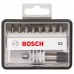 BOSCH 8+1-elem. zestaw bitów do wkrętarek Robust Line S PZ, wersja Extra Hard 2607002561