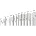 BOSCH 10-elem. zestaw wierteł do metalu Robust Line HSS-G, 135°, 1,5–6,5 mm 2607010538
