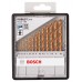 BOSCH 13-elem. zestaw wierteł do metalu Robust Line HSS-TiN, 135°, 1,5–6,5 mm 2607010539