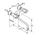 KLUDI Standard Bateria zlewozmywakowa naścienna DN 15 chrom 310520515