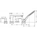 Hansgrohe METRIS NEW Element zewnętrzny do baterii 4-otworowej chrom 31442000