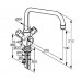KLUDI Standard Bateria zlewozmywakowa chrom 317230515