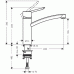 Hansgrohe Jednouchwytowa bateria kuchenna DN15 z przyłączem G 3/8 - 31786000