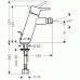 Hansgrohe Talis S2, bateria bidetowa, chrom, 32240000