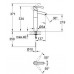 GROHE Tenso Bateria umywalkowa, DN 15, 32427000