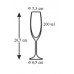 VETRO-PLUS 4YOU Tulipe 200 Zestaw 3 szt. kieliszków do szampana 331034697
