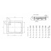 Kaldewei Duschplan 544-2 brodzik 80x90x6,5 cm, z nośnikeim ze styropianu 440448040001