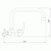 FERRO METALIA Bateria umywalkowa/zlewozmywakowa z przyłączem górnym 100mm chrom 55135,0