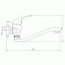 FERRO METALIA Bateria umywalkowa/zlewozmywakowa ścienna 150 mm bialy-chrom 55070,1