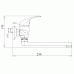 FERRO METALIA bateria zlew / umywalka 150mm biały chrom 55076,1