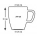 BANQUET Kubek Cappuccino 350 ml 3 assorted 60KR100D2057