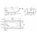 Roca BeCool wanna akrylowa 190 x 90 cm A248014001