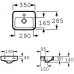 Roca Dama Senso Compacto i Square umywalka mała 35 x 28,5 cm A32751D000