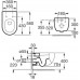 ROCA Meridian Miska WC z powłoką Maxi Clean podwieszana A34624700M