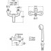 Roca Victoria-N jednouchwytowa bateria wannowo-natryskowa ścienna bez zestawu A5A0225C00