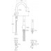 Roca Loft dwuuchwytowa bateria wannowo - natryskowa z zestawem natryskowym A5A0943C00