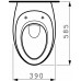 LAUFEN Alessi One Miska WC stojąca przyścienna, odpływ podwójny, biała H8219714000001