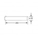 KLUDI Rura odpływu z kołnierzem, chrom O 32 mm 84501605-00