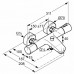 KLUDI ZENTA bateria wannowo-natryskowa z termostatem DN 15, chrom/black 351018638