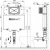 ALCAPLAST Basic moduł Slim - WC Zbiornik do zabudowy A1112B