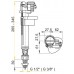 ALCAPLAST Zawór napełniający dolno zasilany A17 3/8"