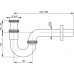 ALCAPLAST Półsyfon umywalkowy „U“ 5/4" metalowy, O32 A432