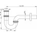 ALCAPLAST Syfon do bidetu O32 metalowy A45E