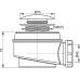 ALCAPLAST Zestaw odpływowy click/clack, średnica 50 mm A465