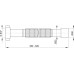 ALCAPLAST Przyłącze elastyczne 5/4" × 32/40 mm plastik A705