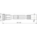 ALCAPLAST Przyłącze elastyczne 6/4" × 40mm plastik A79