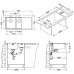 ALVEUS PURE 60 UP L Zlewozmywak stalowy, 980 x 525 mm, lewy 1123793