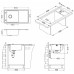ALVEUS STRICTO 20 Zlewozmywak stalowy, 860 x 472 mm 1124364