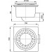 ALCAPLAST Kratka ściekowa 150 × 150/50 odpływ boczny, kratka biała APV15