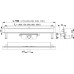 ALCAPLAST System odpływowy do zabudowania w ścianie, stal połysk, 750 mm APZ5-EDEN-750