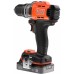 Black & Decker BCD383D2XK Wiertarko-wkrętarka udarowa (45Nm/18V/2x2,0Ah), walizka