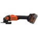 Black & Decker BCG6L8F1S Akumulatorowa bezszczotkowa szlifierka kątowa (18V/1x4,0Ah)