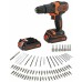 Black & Decker BDCHD18BAFC Wiertarko-wkrętarka udarowa (40Nm/18V/2x1,5Ah), walizka
