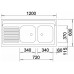 BLANCO R-ZS 12 x 6 - 2 z przelewem nakładany 510505