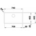 BLANCO Zlewozmywak ZEROX 700-U stal Durinox 521560