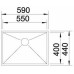 BLANCO Zlewozmywak ZEROX 550-IF stal szlachetna bez korka aut. z kor. InFino 521590