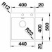 BLANCO Zlewozmywak ANDANO 400-IF/A Stal polerowana, korek auto., InFino PushControl 525244