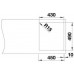 BLANCO Zlewozmywak ANDANO 400-IF/A Stal polerowana, korek auto., InFino PushControl 525244