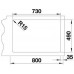 BLANCO Zlewozmywak ANDANO 700-IF/A Stal polerowana, korek auto., InFino, PushControl 52524