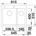 BLANCO PLEON 6 Split Silgranit PuraDur Beton, korek auto., InFino 525307