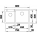 BLANCO PLEON 9 Silgranit PuraDur Beton, InFino 525310