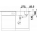 BLANCO SUBLINE 340/160-F Silgranit PuraDur Czarny, lewa, InFino 525984
