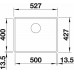 BLANCO SUBLINE 400-U Silgranit PuraDur Czarny, InFino 525990