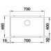 BLANCO Zlewozmywak ROTAN 700-U z korkiem manualnym czarny 526099