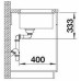 BLANCO Zlewozmywak ROTAN 700-U z korkiem manualnym czarny 526099