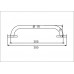NIMCO UNIVERSAL uchwyt, chrom 300x19mm BM3035C-26